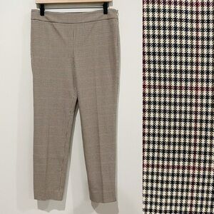 Talbots Plaid Ankle Pants - Black, White, Red